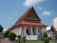 The Phutthaisawan Throne Hall (formerly a part of the Front Palace), now the Bangkok National Museum.