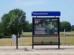 Voorschoten, Bahnhofsschild