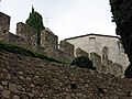 Tram de muralla darrere el claustre del Carme (segon recinte)