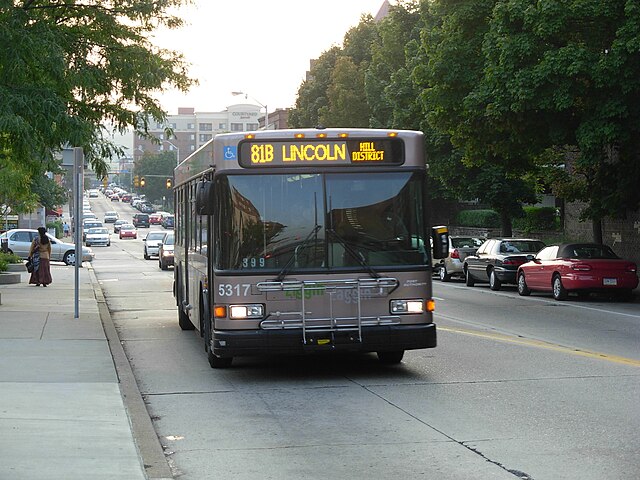 81B bus in Pittsburgh
