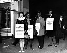 Демонстрация цветного населения, 1960-е