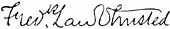 signature de Frederick Law Olmsted