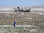 Araali mere kunagises põhjas asuv mahajäetud laev