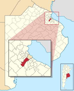 Location in Greater Buenos Aires and Buenos Aires Province