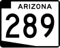 State Route 289 marker