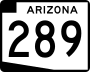 State Route 289 marker