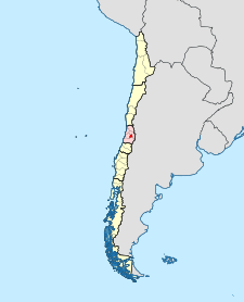 Arcidiecéze Santiago de Chile na mapě