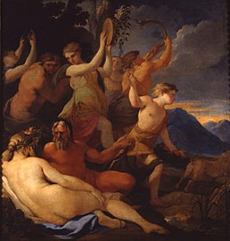 L'Enfance de Jupiter, huile sur toile, 150 × 144 cm, musée Saint-Loup, Troyes