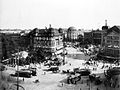 La place de Potsdam dans les années 1920 avec la place plus au sud devant la gare de Potsdam