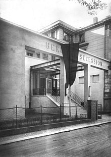 Building of the Berlin Secession in Tiergartenstrasse 21a Bundesarchiv Bild 183-1986-0718-501, Gebaude der Berliner Sezession.jpg