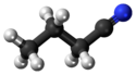 Шаровидная модель молекулы бутиронитрила