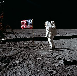 Astronaut Buzz Aldrin, lunar module pilot of t...