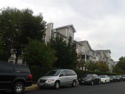 Condominium complex in Fair Lakes, August, 2017