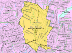 Карта Бюро переписи Парамуса, Нью-Джерси Интерактивная карта Парамуса, Нью-Джерси