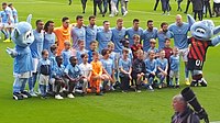 The team before playing against Southampton.
