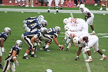 The Owls in a game against the Texas Longhorns College football - Rice Owls vs Texas Longhorns.jpg