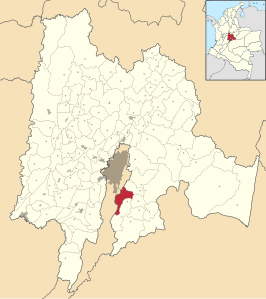 Locatie van Chipaque