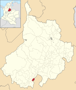 巴爾博薩在桑坦德省的位置