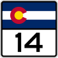 ڪولراڊو Colorado state route marker