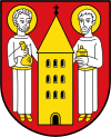 Wappen: li. Wadersloh, re. Liesborn vor der Fusion
