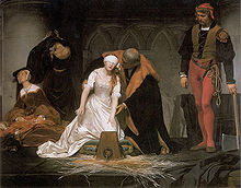 L'Esecuzione di Lady Jane Grey nella Torre di Londra nell'anno 1554 (1833). Londra, National Gallery