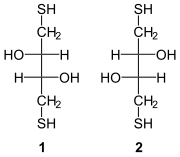 Fischer-Projektion von Dithiothreitol