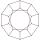 Додекаэдр H3 projection.svg