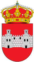 Representación heráldica del blasón aprobáu