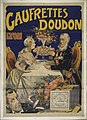 Affiche publicitaire "Gaufrettes Doudon"