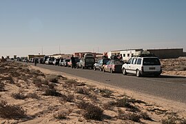 Point de contrôle marocain de Bir Guendouz à Guerguerat