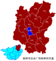 (Map of Guilin at Guangxi 2005.7.27)