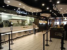 A Cafe de Coral branch in Admiralty HK Admiralty Queensway Far East Finance Centre interior Cafe de Coral bar.jpg