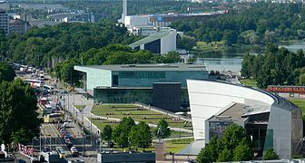 La Maison de la musique et son environnement.