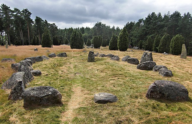 9: Hjortsberga grave field (Raä no Hjortsberga 8:1) in Hjortsberga parish, hundred of Medelstad, Ronneby municipality, Blekinge, Sweden. Achird