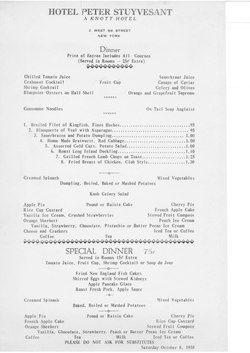 Dinner menu from 1938 Hotel dinner menu - 1938.pdf