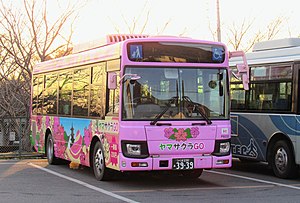 桜川市バスの車両