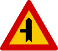 Side road junction on left with priority