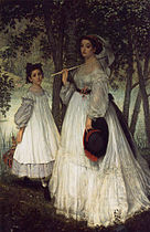 Tissots Twee zusters, 1864, gelijktijdig met L.L. geëxposeerd.