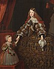Hoàng hậu Margarita Teresa và con gái Maria Antonia (c. 1670) bởi Jan Thomas van Ieperen, Cung điện Hofburg, Viên.