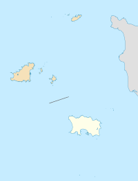 Saint Lawrence på en karta över Jersey