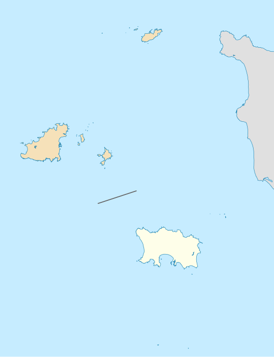 Carte des mégalithes de Jersey