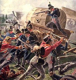 Интенсивные бои при Скоттеруде, когда норвежский командующий Андреас Самуэль Кребс окружил небольшие шведские силы под командованием Карла Понтуса Гана, которые отчаянно сражаются, пытаясь вырваться из окружения.