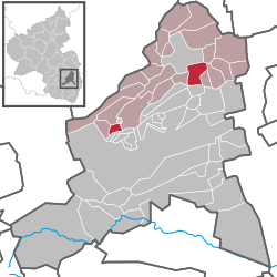 Elhelyezkedése Bad Dürkheim járás térképén