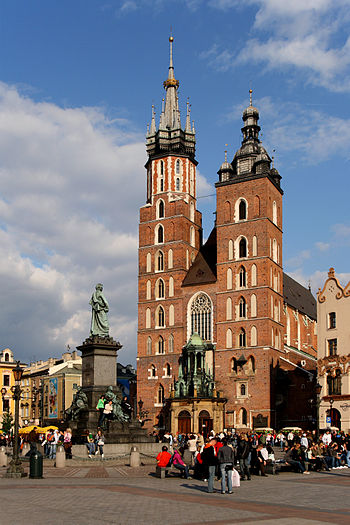 Church of St. Mary in Kraków (Poland). Françai...