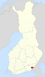 Location of Lappee in Finland