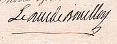 signature de Charles-Godefroy de La Tour d'Auvergne