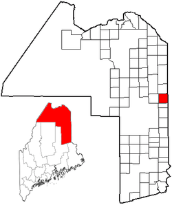 Location of Mars Hill, Maine