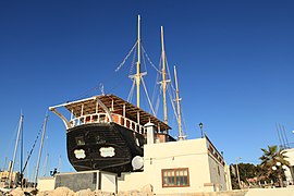 Le vaisseau Black Pearl utilisé comme restaurant