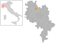 Localisation de Montechiaro d'Asti