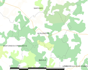 Poziția localității La Villeneuve